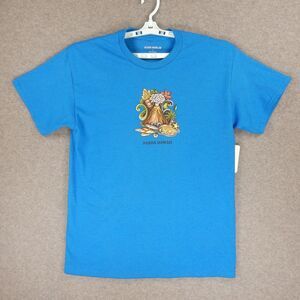 Pahoa Hawaii Volcano Mens TShirt Large Blue Kilauea Surf Big Island Kona Marlin